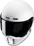 Full-Face Motorcycle Helmet Hjc V10 Advanced Fiberglass Composite White Size 06 Xs