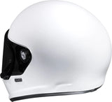 Full-Face Motorcycle Helmet Hjc V10 Advanced Fiberglass Composite White Size 08 M