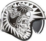 Urban Motorcycle Helmet Hjc V31 Advanced Fiberglass Composite Mc5 Flame Size 08 M