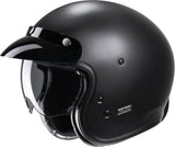 Urban Motorcycle Helmet Hjc V31 Advanced Fiberglass Composite Semi Flat Black Size 07 S