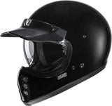 Full-Face Motorcycle Helmet Hjc V60 Advanced Fiberglass Composite Black Size 09 L
