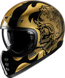 Full-Face Motorcycle Helmet Hjc V60 Advanced Fiberglass Composite Mc9 Flame Size 09 L