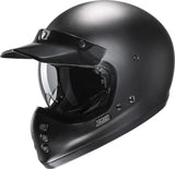 Full-Face Motorcycle Helmet Hjc V60 Advanced Fiberglass Composite Semi Flat Black Size 08 M