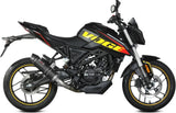 Complete Non-Catalytic Exhaust System With Sound Certification Gp Carbon Carbon - Mivv Compatible With Voge Brivido 125R (2023-2024)