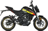 Complete Catalytic Exhaust System With Sound Certification Gp Steel Black Carbon - Mivv Compatible With Voge Brivido 125R (2023-2024)