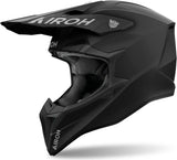 Off-Road Motorcycle Helmet Airoh Wraaap - Wra11 Thermoplastic Hrt Matte Black Color Size S