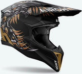 Off-Road Motorcycle Helmet Airoh Wraaap - Wrac35 Thermoplastic Hrt Matte Cyborg Size L