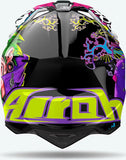 Off-Road Motorcycle Helmet Airoh Wraaap - Wram17 Thermoplastic Hrt Gloss Music Size Xl