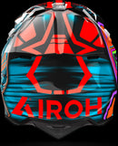 Off-Road Motorcycle Helmet Airoh Wraaap - Wrc32 Thermoplastic Hrt Gloss Orange Cyber Size Xxl