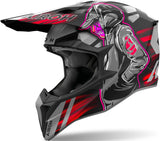 Off-Road Motorcycle Helmet Airoh Wraaap - Wrc55 Thermoplastic Hrt Matte Red Cyber Size Xxl