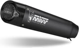 Uncatalysed Exhaust System Without Sound Certification X-M5 Steel Black Carbon - Mivv Compatible With Triumph Street Triple 765 R (2017-2022)