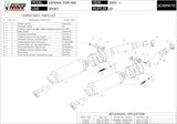 Dual Non-Catalytic Exhaust System With Sound Certification Gp Steel Black - Mivv Compatible With Yamaha Tdm 900 (2002-2014)