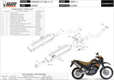Dual Non-Catalytic Exhaust System With Sound Certification Suono Steel Black Carbon - Mivv Compatible With Yamaha Xt 660 R (2004-2016)