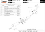 Complete Non-Catalytic Exhaust System With Sound Certification Gp Steel Black - Mivv Compatible With Yamaha T-Max 500 (2001-2007)
