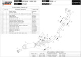 Complete Non-Catalytic Exhaust System With Sound Certification Gp Steel Black - Mivv Compatible With Yamaha T-Max 500 (2008-2011)