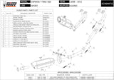 Complete Non-Catalytic Exhaust System With Sound Certification Suono Steel Black Carbon - Mivv Compatible With Yamaha T-Max 500 (2008-2011)