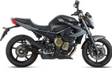Exhaust Tip With Noise Certification Double Gun Steel Black - Mivv Compatible With Yamaha Xj6 600 (2009-2016)