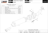 Exhaust Tip With Noise Certification Gp Steel Black - Mivv Compatible With Yamaha Fazer 8 (2010-2016)