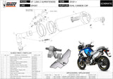 Exhaust Tip With Noise Certification Oval Titanium Carbon - Mivv Compatible With Yamaha Xt 1200 Z Super Ténéré (2010-2020)