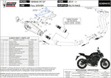 Complete Non-Catalytic Exhaust System With Sound Certification Delta Race Steel Black Carbon - Mivv Compatible With Yamaha Mt-07 (2014-2024)