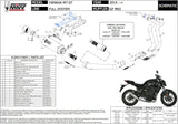 Complete Non-Catalytic Exhaust System With Sound Certification Gppro Titanium - Mivv Compatible With Yamaha Mt-07 (2014-2020)