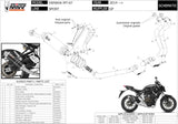 Complete Non-Catalytic Exhaust System With Sound Certification Gp Steel Black - Mivv Compatible With Yamaha Mt-07 (2014-2024)