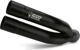 Exhaust Tip With Noise Certification Double Gun Steel Black - Mivv Compatible With Yamaha Yzf-R3 (2015-2024)