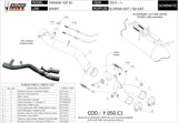 Non-Catalytic Connector Pipe - Mivv Compatible With Yamaha Yzf 1000 R1 (2015-2022)