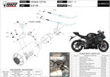 Exhaust Tip With Noise Certification Mk3 Carbon - Mivv Compatible With Yamaha Yzf 600 R6 (2017-2021)