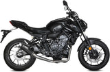 Complete Catalytic Exhaust System With Sound Certification Gppro Carbon - Mivv Compatible With Yamaha Mt-07 (2021-2024)