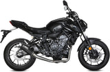 Complete Non-Catalytic Exhaust System With Sound Certification Gppro Carbon - Mivv Compatible With Yamaha Mt-07 (2021-2024)