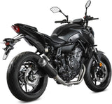Complete Non-Catalytic Exhaust System With Sound Certification Gppro Carbon - Mivv Compatible With Yamaha Mt-07 (2021-2024)