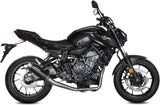 Complete Catalytic Exhaust System With Sound Certification Gppro Steel Black - Mivv Compatible With Yamaha Fz-07 (2021-2024)