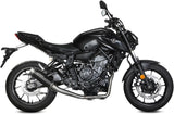 Complete Catalytic Exhaust System With Sound Certification Gppro Steel Black - Mivv Compatible With Yamaha Mt-07 (2021-2024)