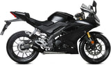 Complete Non-Catalytic Exhaust System With Sound Certification X-M1 Steel Black - Mivv Compatible With Yamaha Mt-125 (2020-2024)