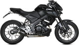 Complete Exhaust System Without Catalytic Converter And Without Sound Certification Mk3 Carbon - Mivv Compatible With Yamaha Mt-125 (2020-2024)