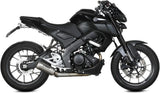 Complete Exhaust System Without Catalytic Converter And Without Sound Certification Mk3 Stainless Steel - Mivv Compatible With Yamaha Mt-125 (2020-2024)