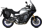 Complete Non-Catalytic Exhaust System With Sound Certification Oval Carbon Carbon - Mivv Compatible With Yamaha Tracer 9 - Gt (2021-2023)