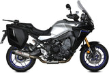 Complete Catalytic Exhaust System With Sound Certification Oval Titanium Carbon - Mivv Compatible With Yamaha Tracer 9 - Gt (2021-2023)