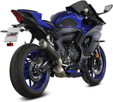 Uncatalysed Exhaust System Without Sound Certification Gppro Carbon - Mivv Compatible With Yamaha Yzf R7 (2022-2024)
