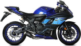 Complete Exhaust System Without Catalytic Converter And Without Sound Certification Mk3 Carbon - Mivv Compatible With Yamaha Yzf R7 (2022-2024)