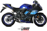 Complete Exhaust System Without Catalytic Converter And Without Sound Certification Mk3 Carbon - Mivv Compatible With Yamaha Yzf R7 (2022-2024)
