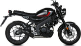 Complete Catalytic Exhaust System With Sound Certification Hr-1 Steel Black Carbon - Mivv Compatible With Yamaha Xsr 125 (2022-2024)