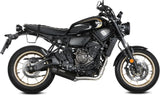 Complete Catalytic Exhaust System With Sound Certification Hr-1 Steel Black Carbon - Mivv Compatible With Yamaha Xsr 700 (2021-2024)