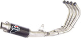 Complete Exhaust System With Sound Certification Round Carbon - Termignoni Compatible With Yamaha Xj6 600 (2009-2016)