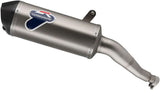 Exhaust Tip Without Sound Certification Relevance Stainless Steel Carbon Cap - Termignoni Compatible With Yamaha X-Max 250 (2009-2020)