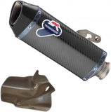 Exhaust Tip With Noise Certification Force Carbon Carbon Cap - Termignoni Compatible With Yamaha Mt-10 (2016-2020)