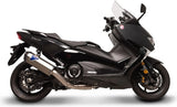 Complete Catalytic Exhaust System Without Sound Certification Scream Titanium Carbon Cap - Termignoni Compatible With Yamaha Xp 530 T-Max (2017-2019)