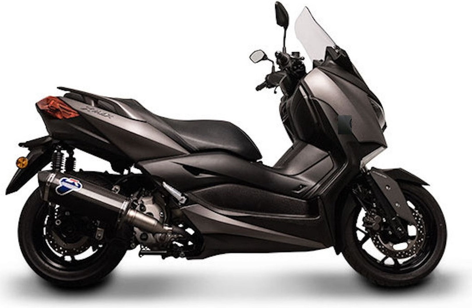 Catalytic Exhaust Tip Without Sound Certification Scream Carbon Carbon Cap - Termignoni Compatible With Yamaha X-Max 300 (2017-2020)
