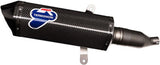 Catalytic Exhaust Tip Without Sound Certification Scream Carbon Carbon Cap - Termignoni Compatible With Yamaha X-Max 300 (2017-2020)